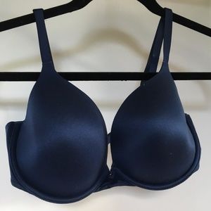 Victoria's Secret Lined Demi Bra Navy Blue 34DD